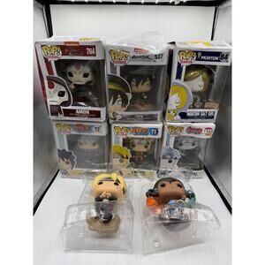 Funko Pop Anime Bundle Lot 8 Naruto Boruto Avatar Korra Amon Toph Figures - Read